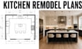 design kitchen remodel floor plans renovation blueprint architectural cad