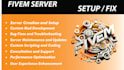 develop a fivem server setup and customization qbcore esx developer full build