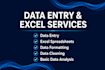 do accurate data entry and excel spreadsheet work