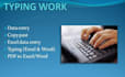do data entry typing work