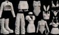 make 3d clothing models, streetwear garments,