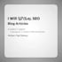write SEO blog posts and website articles