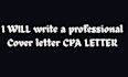 write a professional cover letter cpa letter