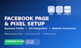 set up a facebook page and connect pixel with your website via API