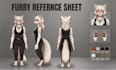 furry reference sheet fursona ref sheet furry ref sheet anthro character art