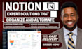 be your custom notion template expert notion website dashboard automation