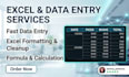 do professional data entry, excel data entry, and web research