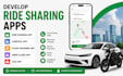 develop ride sharing app, taxi booking, carpool app, flight booking mobile app