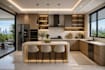 do custom kitchen cabinet interior design with bathroom remodel and 3drendering