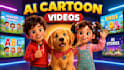 create 3d ai cartoon video animation for youtube