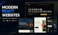 build a modern responsive react landing page