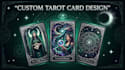design custom tarot cards, mystical illustrations