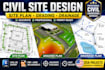 do civil site design site plan drainage and grading plan