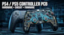 design ps4 ps5 game controller pcb, hardware, circuit and embedded firmware