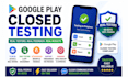 provide google play closed app testing 12 app tester