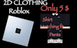 design custom 2d roblox clothing