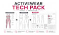 create a professional activewear and sportwear tech pack