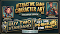 create custom game design and rpg character art i