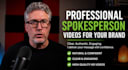male spokesperson video spokesperson spokesperson agent testimonial