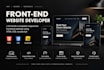 develop a custom frontend website in HTML CSS js for your business