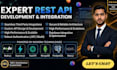 develop and integrate rest API as nodejs express fastapi backend developer