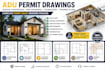 create adu permit drawings garage conversion mep foundation and framing plans