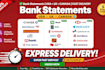 convert bank statement into financial statement