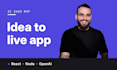build ai web app saas mvp and internal tool as your ai developer