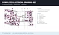 draft residential electrical drawings in dwg with a bill of quantities