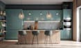 create custom 3d kitchen design, cabinet layout and 3d rendering