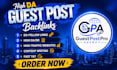 provide guest post backlinks and link insertions