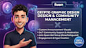 design crypto promo graphics and manage your web3 community