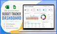 design excel google sheets budget tracker financial dashboard and automation