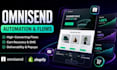 setup omnisend email marketing flows, automation for shopify