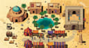 design 2d top down pixel art rpg srpg tileset map scenes background environments