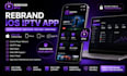 rebrand latest android iptv apps ios app and samsung tv with panel