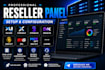 setup and configure your reseller panel professionally