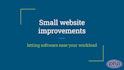 make small PHP improvements to your website