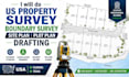do US property survey boundary survey site plan plot plan drafting