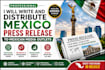 write and distribute mexico press release to mexican media outlets