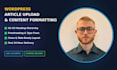 edit, format and upload your articles or blog posts to wordpress