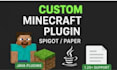 develop custom minecraft plugins for your server with java, paper and spigot
