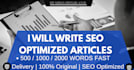 write SEO blog articles and website content