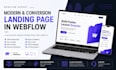 build webflow website and design webflow landing page