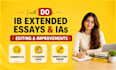 do ib extended essays and ib ias editing and improvements