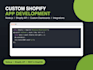 develop a custom shopify app or API integration