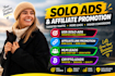 create effective solo ads campaign, affiliate link promotion, MLM, crypto leads