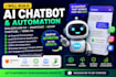 build ai chatbot using dialogflow cx manychat uchat chatfuel
