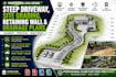 design steep driveway, site grading, retaining wall and drainage plans