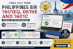 file philippines tax return bir 1601eq, 0619e and 1601c